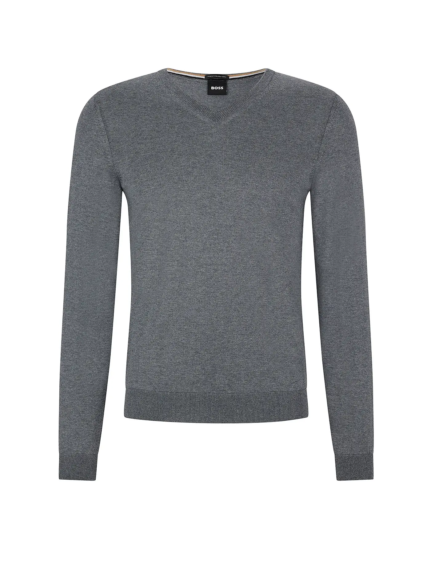 BOSS | Pullover Slim Fit MELBA | grau